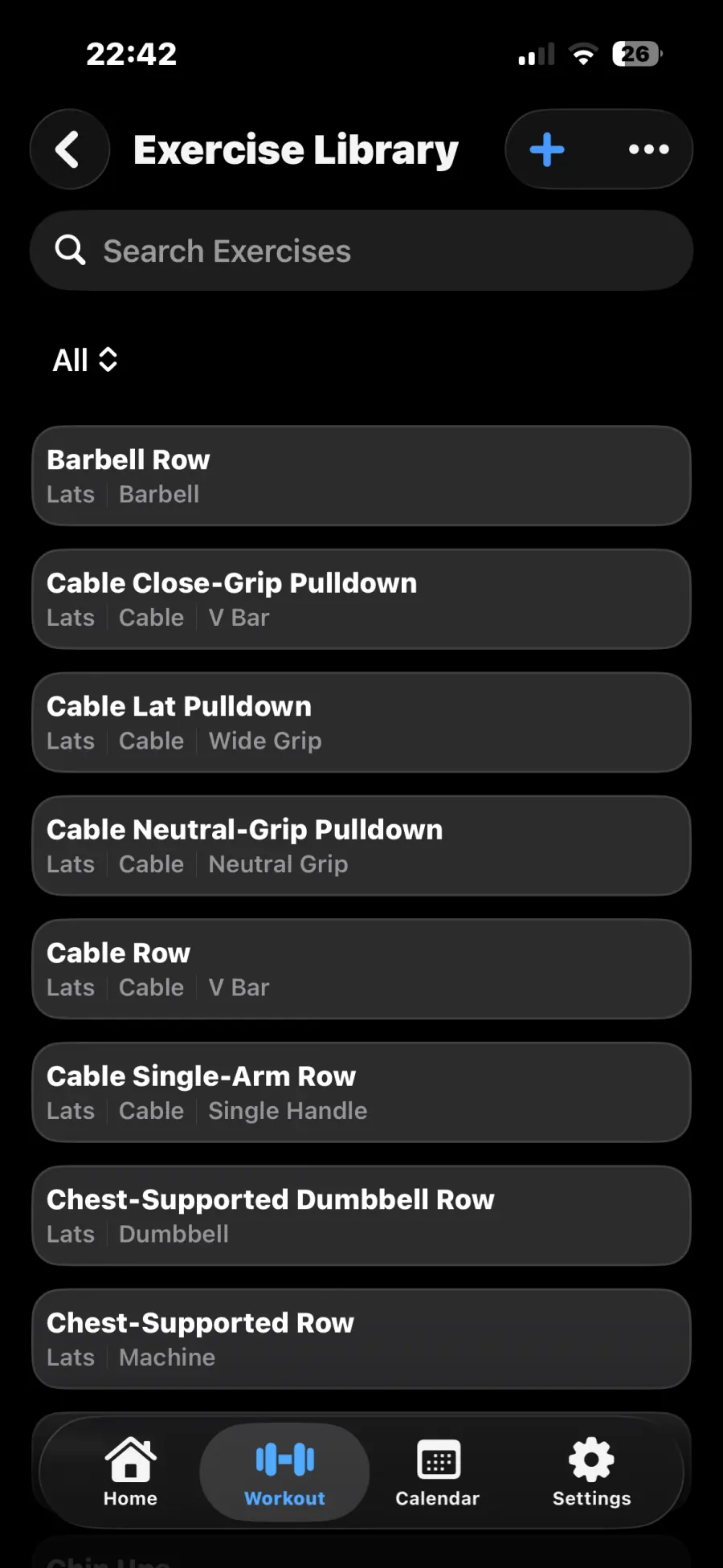 GymTorch Exercise Library